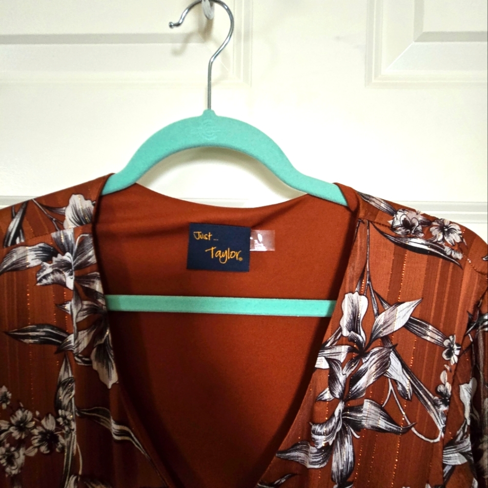 Just Taylor Midi Chic Floral Dress Size 14